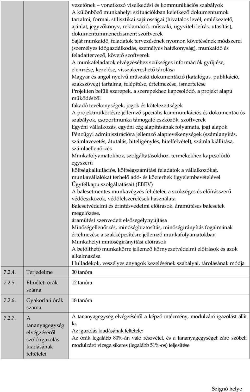 levél, emlékeztető, ajánlat, jegyzőkönyv, reklamáció, műszaki, ügyviteli leírás, utasítás), dokumentummenedzsment szoftverek Saját munkaidő, feladatok tervezésének nyomon követésének módszerei