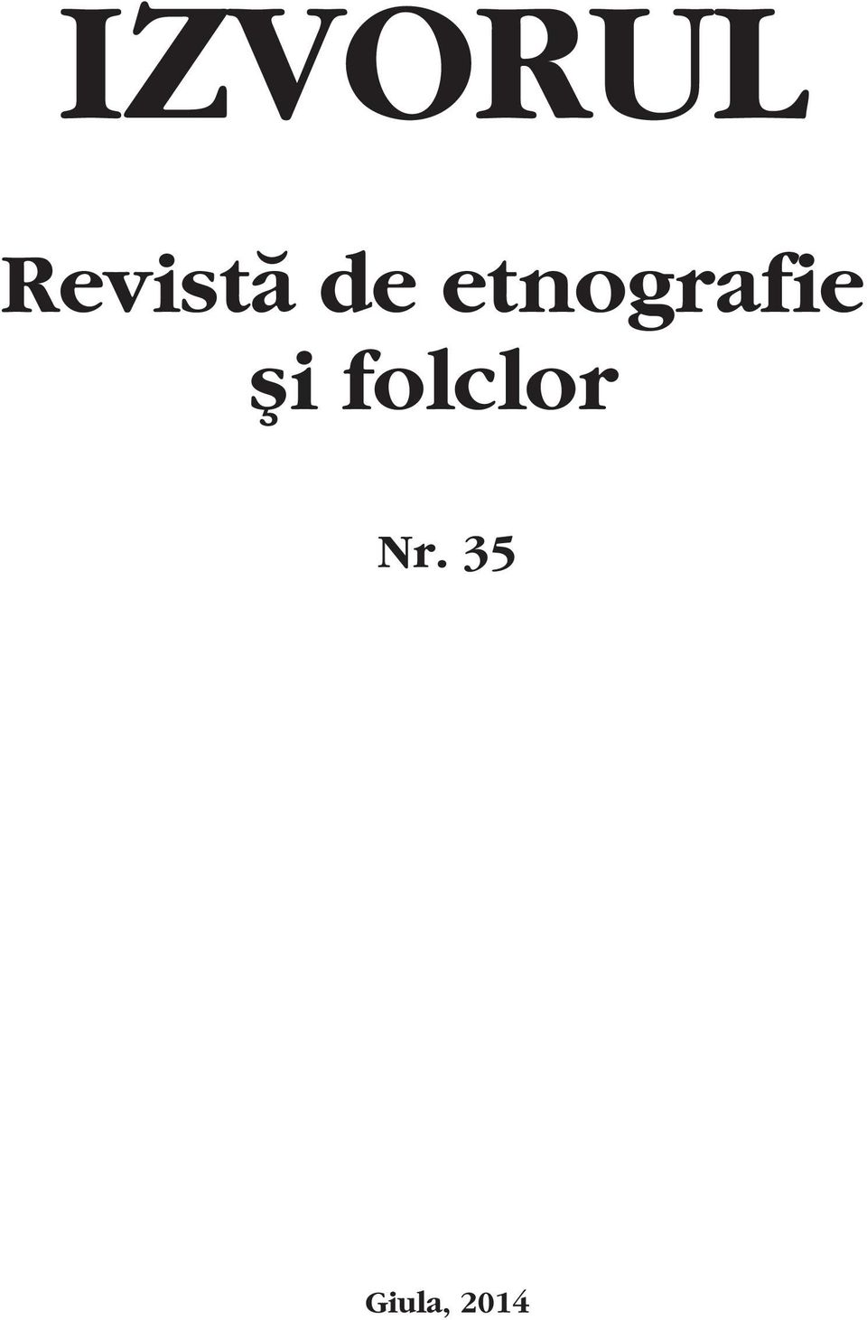 etnografie ºi