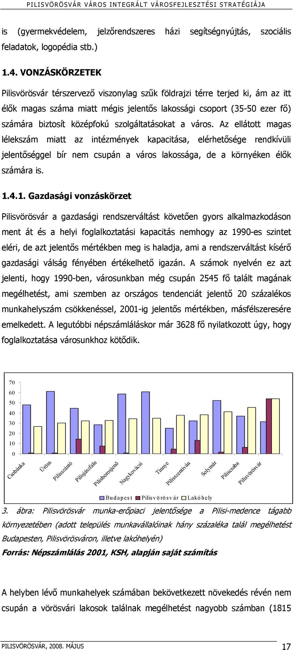 szolgáltatásokat a város. Az ellátott magas lélekszám miatt az intézmények kapacitása, elérhetősége rendkívüli jelentőséggel bír nem csupán a város lakossága, de a környéken élők számára is. 1.