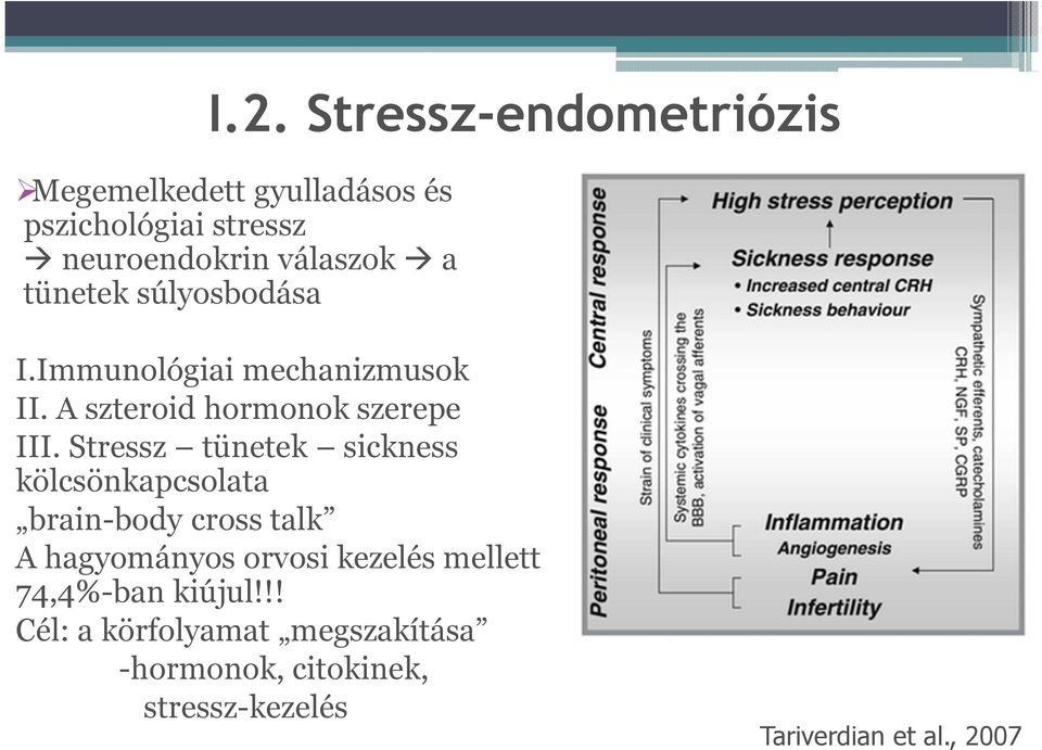 Stressz tünetek sickness kölcsönkapcsolata brain-body cross talk A hagyományos orvosi kezelés mellett