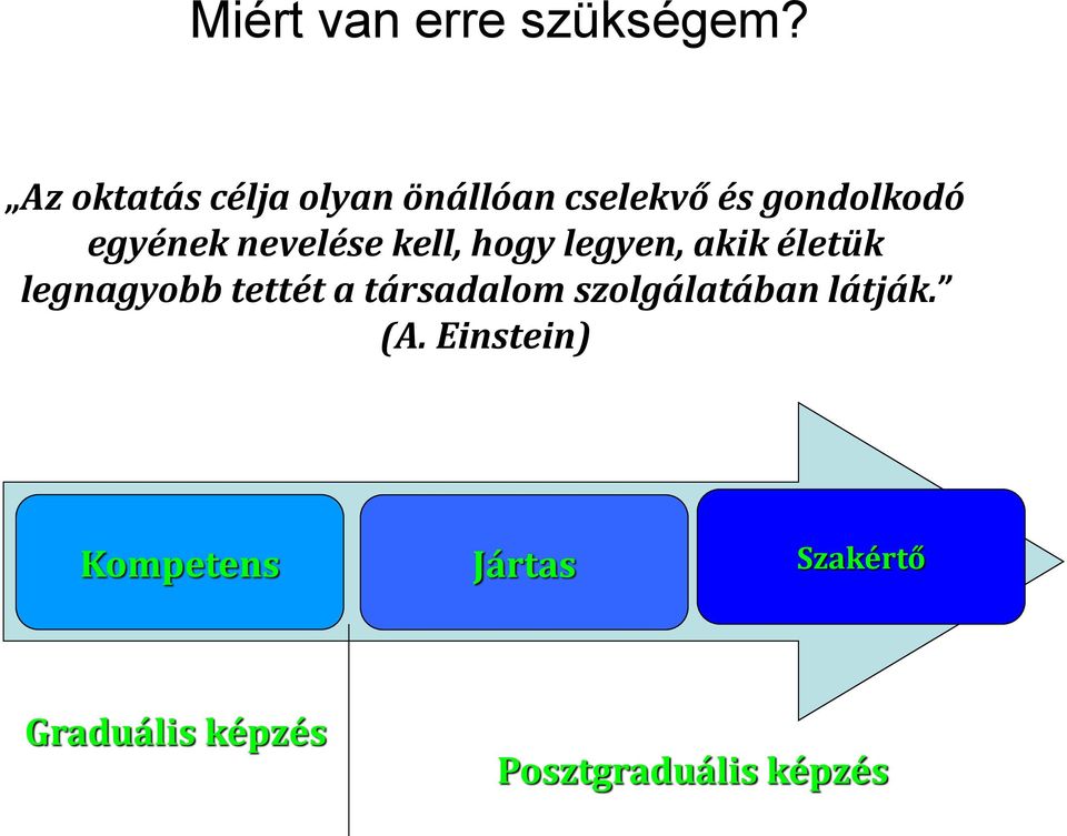 nevelése kell, hogy legyen, akik életük legnagyobb tettét a