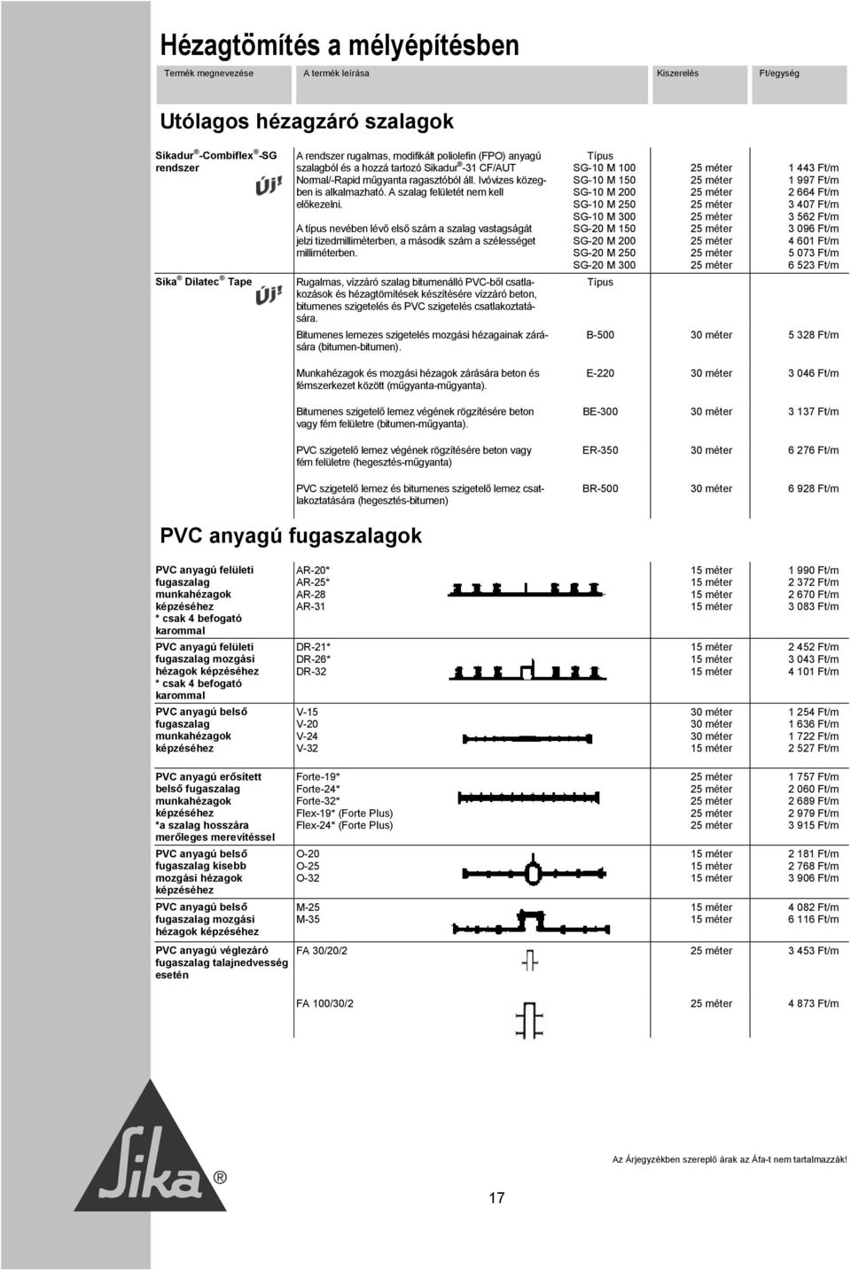 A típus nevében lévő első szám a szalag vastagságát jelzi tizedmilliben, a második szám a szélességet milliben.