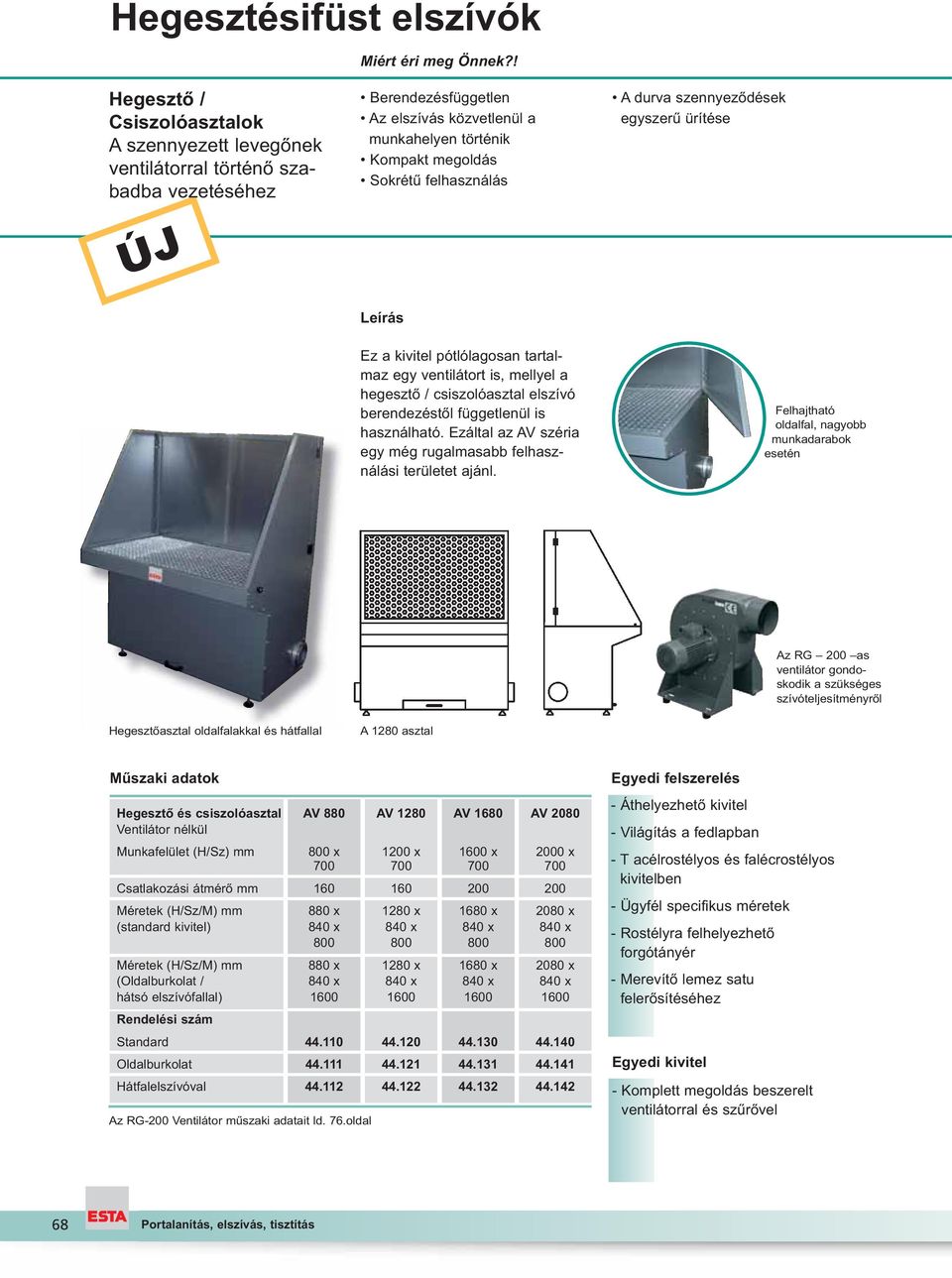 felhasználás A durva szennyeződések egyszerű ürítése Leírás Ez a kivitel pótlólagosan tartalmaz egy ventilátort is, mellyel a hegesztő / csiszolóasztal elszívó berendezéstől függetlenül is