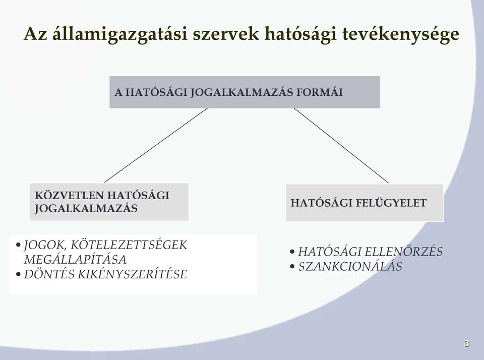 JOGALKALMAZÁS HATÓSÁGI FELÜGYELET JOGOK, KÖTELEZETTSÉGEK