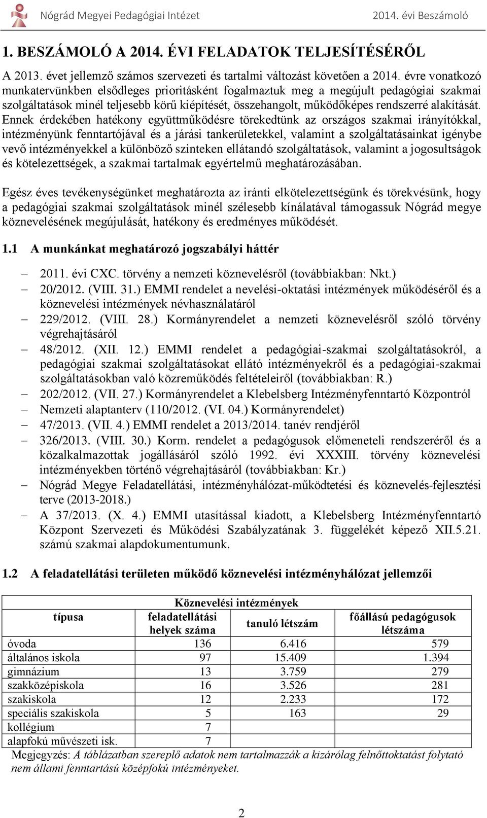 Ennek érdekében hatékony együttműködésre törekedtünk az országos szakmai irányítókkal, intézményünk fenntartójával és a járási tankerületekkel, valamint a szolgáltatásainkat igénybe vevő