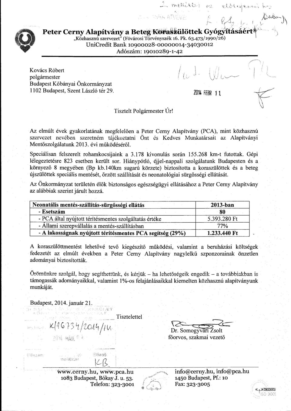 Tisztelt Polgármester Úr!