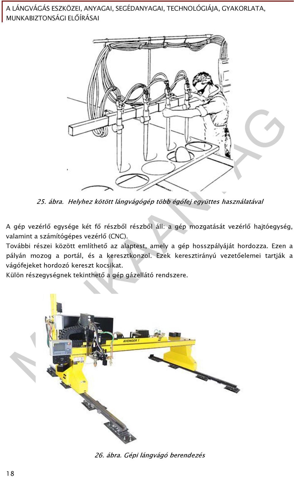 mozgatását vezérlő hajtóegység, valamint a számítógépes vezérlő (CNC).