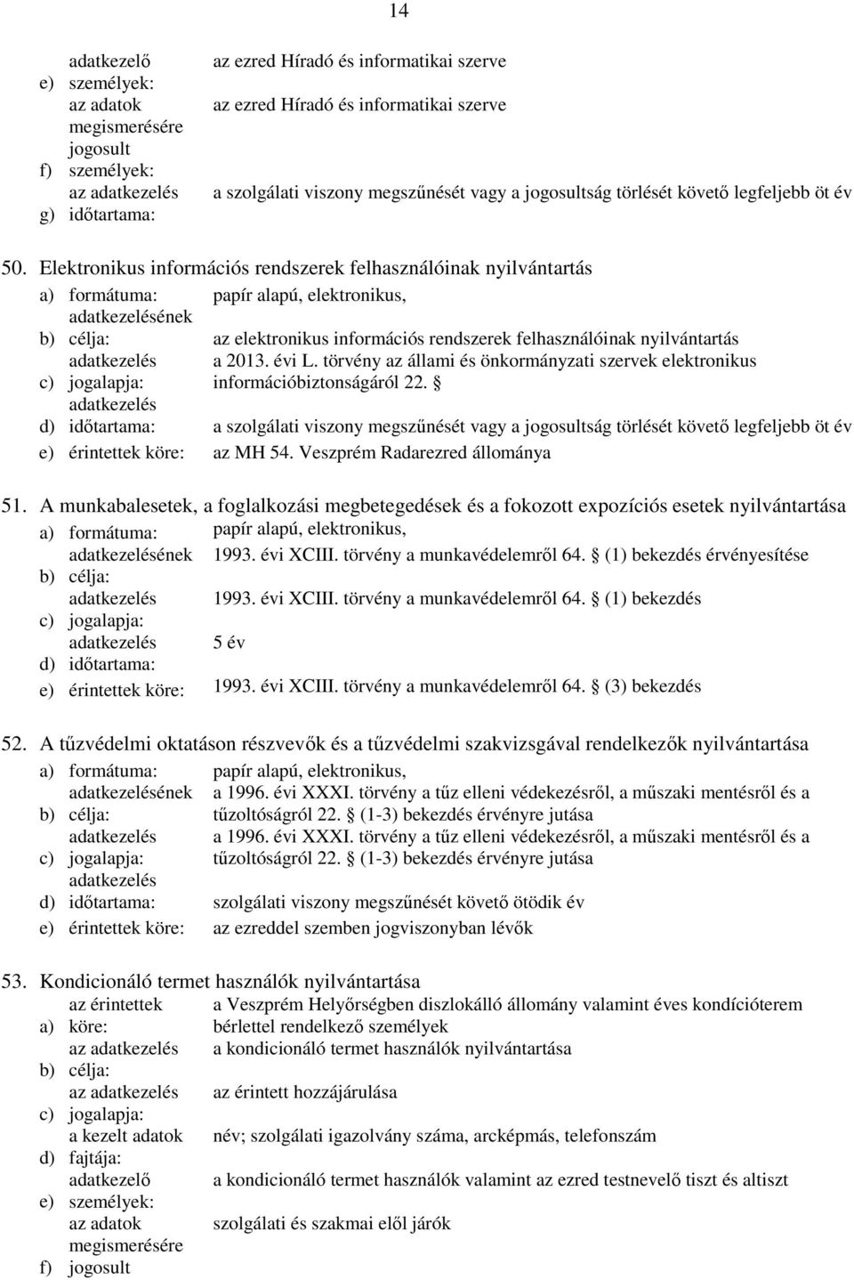 törvény az állami és önkormányzati szervek elektronikus információbiztonságáról 22.
