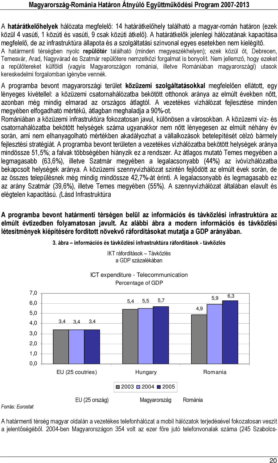 A határmenti térségben nyolc repülőtér található (minden megyeszékhelyen); ezek közül öt, Debrecen, Temesvár, Arad, Nagyvárad és Szatmár repülőtere nemzetközi forgalmat is bonyolít.