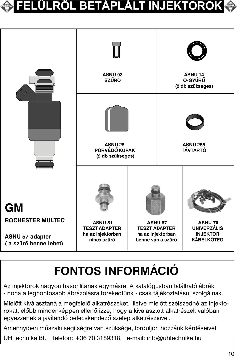 TÁVTARTÓ GM ROCHESTER MULTEC ASNU 57 adapter ( a szûrõ benne