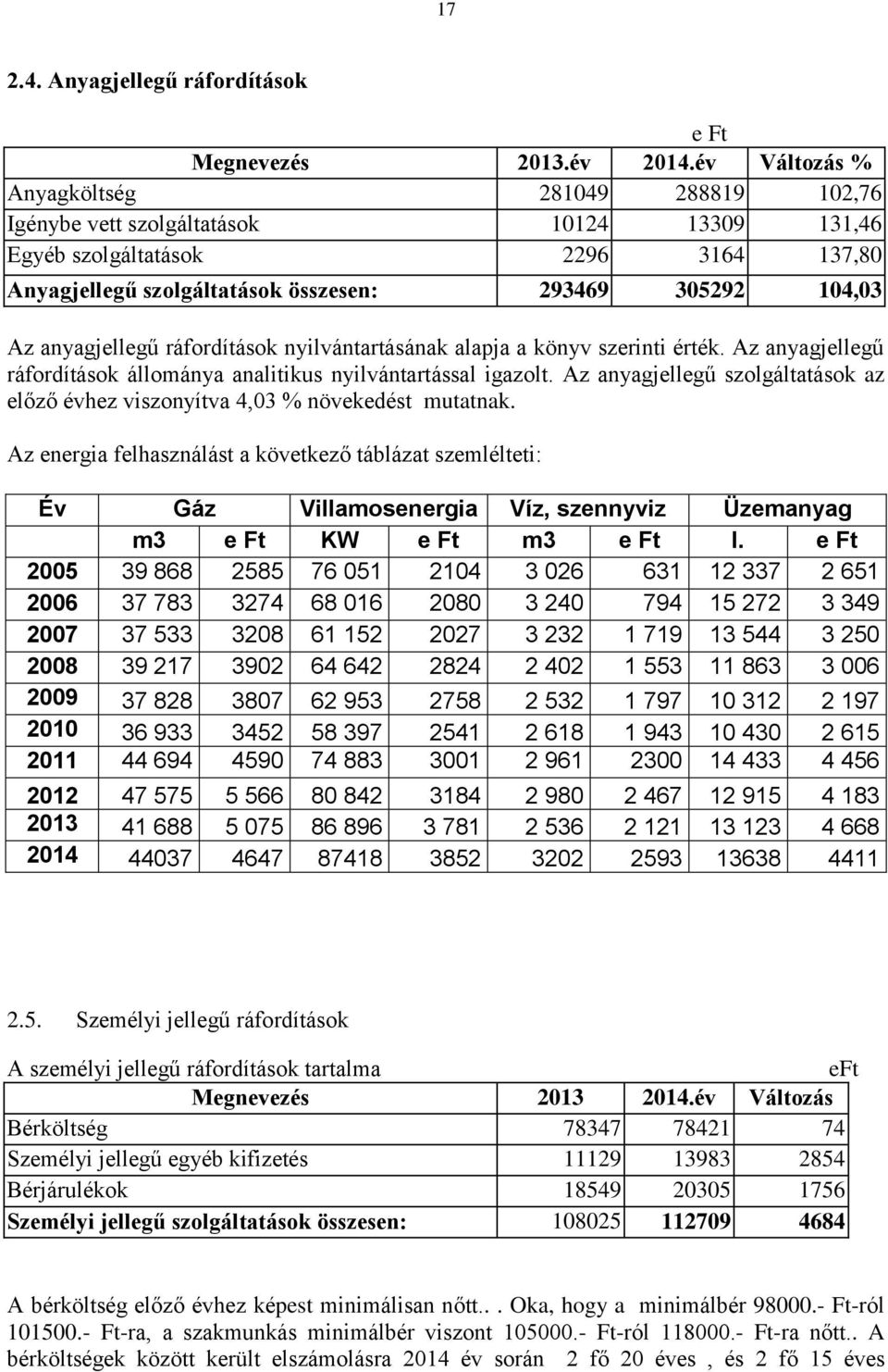 anyagjellegű ráfordítások nyilvántartásának alapja a könyv szerinti érték. Az anyagjellegű ráfordítások állománya analitikus nyilvántartással igazolt.