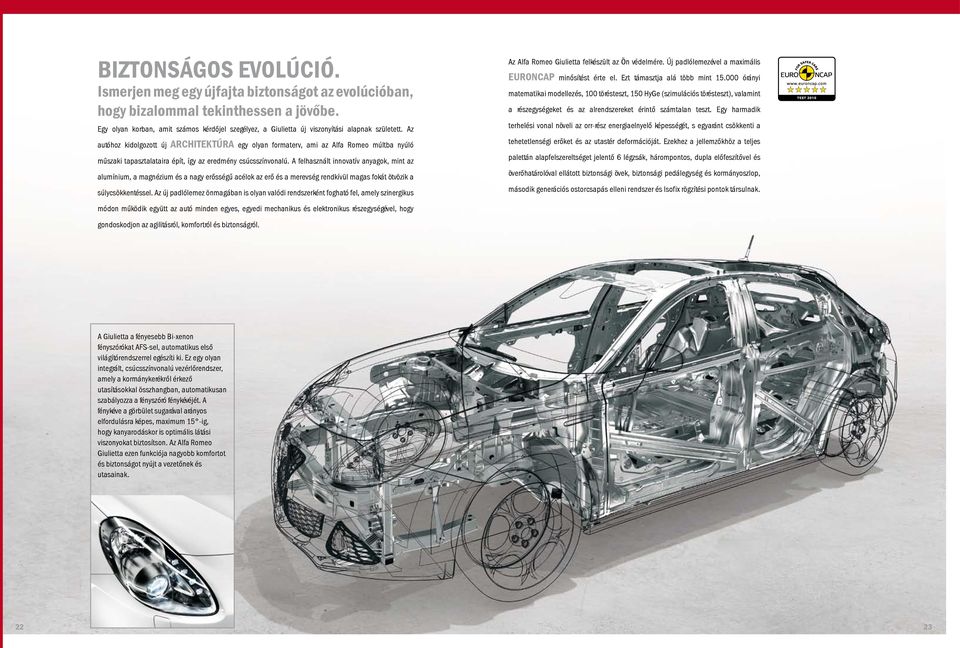 Az autóhoz kidolgozott új ARCHITEKTÚRA egy olyan formaterv, ami az Alfa Romeo múltba nyúló műszaki tapasztalataira épít, így az eredmény csúcsszínvonalú.