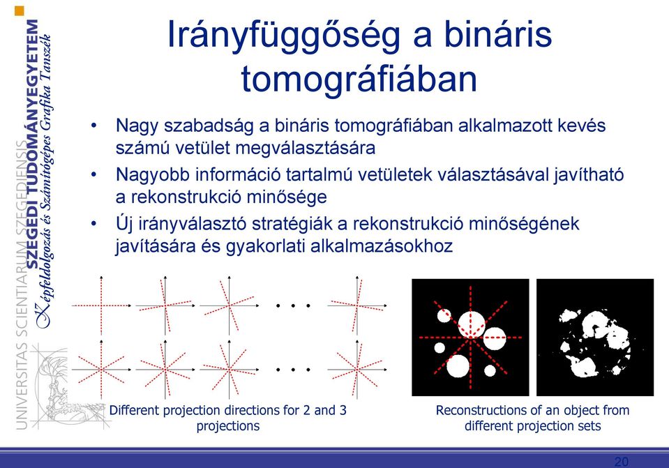 minősége Új irányválasztó stratégiák a rekonstrukció minőségének javítására és gyakorlati alkalmazásokhoz