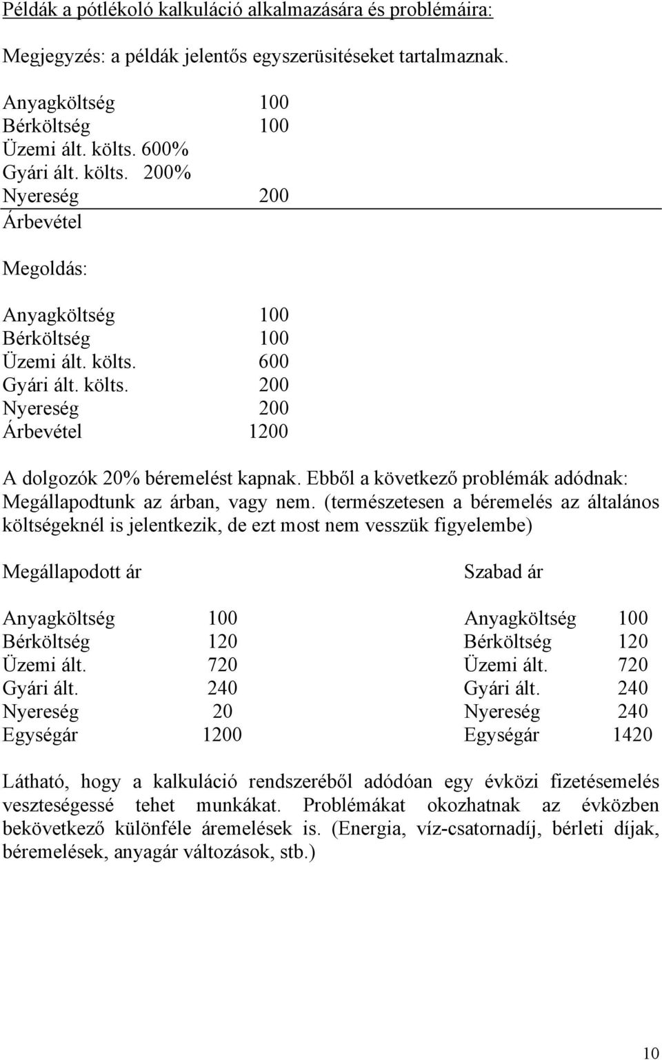 Ebből a következő problémák adódnak: Megállapodtunk az árban, vagy nem.