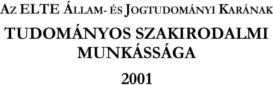 KARÁNAK TUDOMÁNYOS