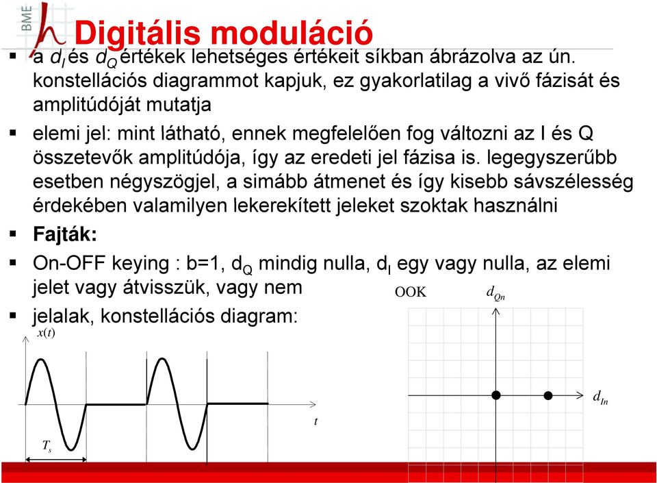 I és Q összetevők amplitúdója, így az eredeti jel fázisa is.