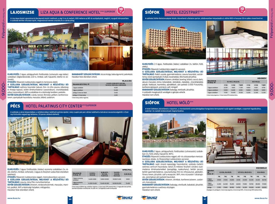 siófok Hotel Ezüstpart *** A szálloda Siófok-Balatonszéplak felsőn, közvetlenül a Balaton parton, zöldövezetben helyezkedik el, előtte 800 m hosszan 30 m széles strand terül el.