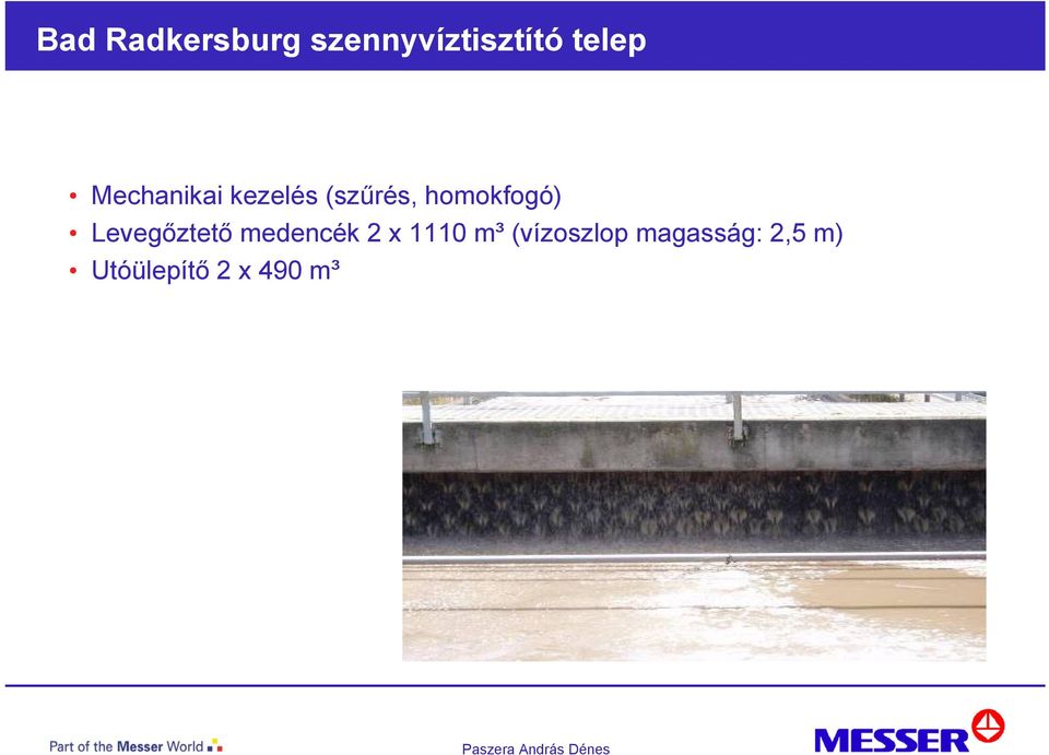 Levegőztető medencék 2 x 1110 m³