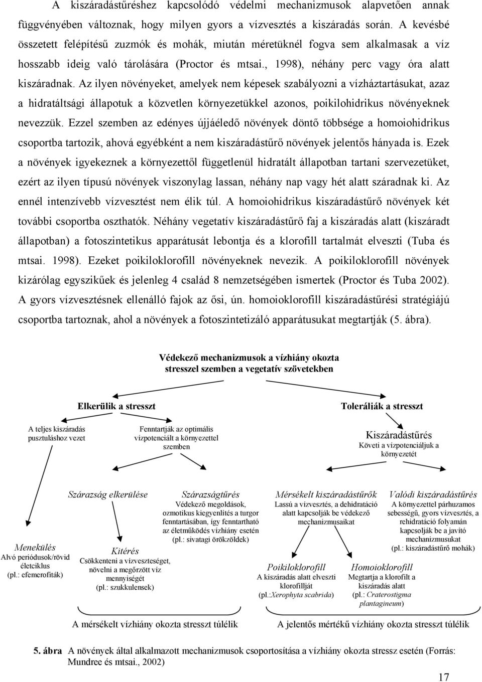 Az ilyen növényeket, amelyek nem képesek szabályozni a vízháztartásukat, azaz a hidratáltsági állapotuk a közvetlen környezetükkel azonos, poikilohidrikus növényeknek nevezzük.