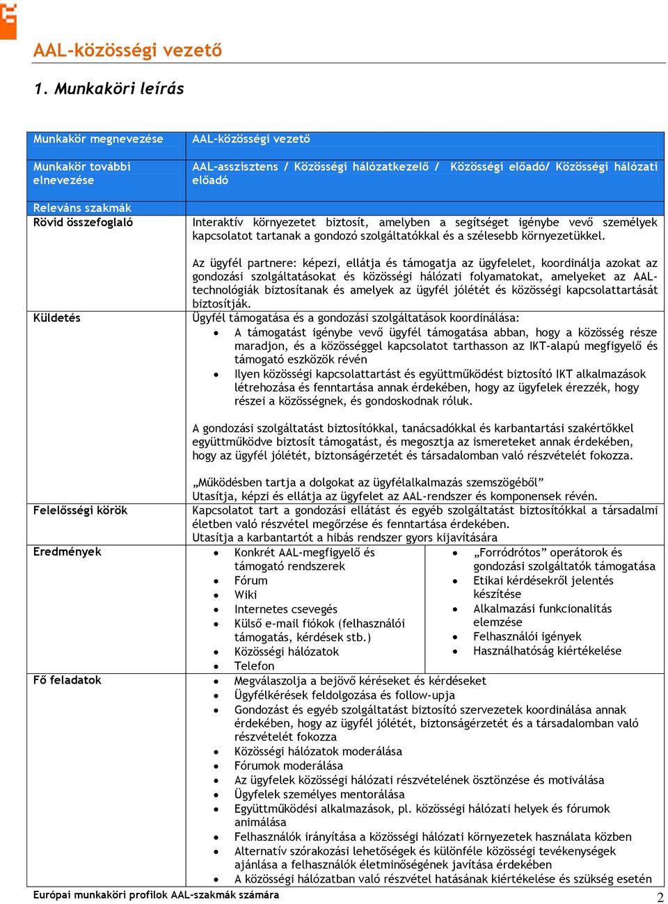 hálózati előadó Interaktív környezetet biztosít, amelyben a segítséget igénybe vevő személyek kapcsolatot tartanak a gondozó szolgáltatókkal és a szélesebb környezetükkel.