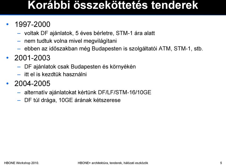 2001-2003 DF ajánlatok csak Budapesten és környékén itt el is kezdtük használni 2004-2005 alternatív