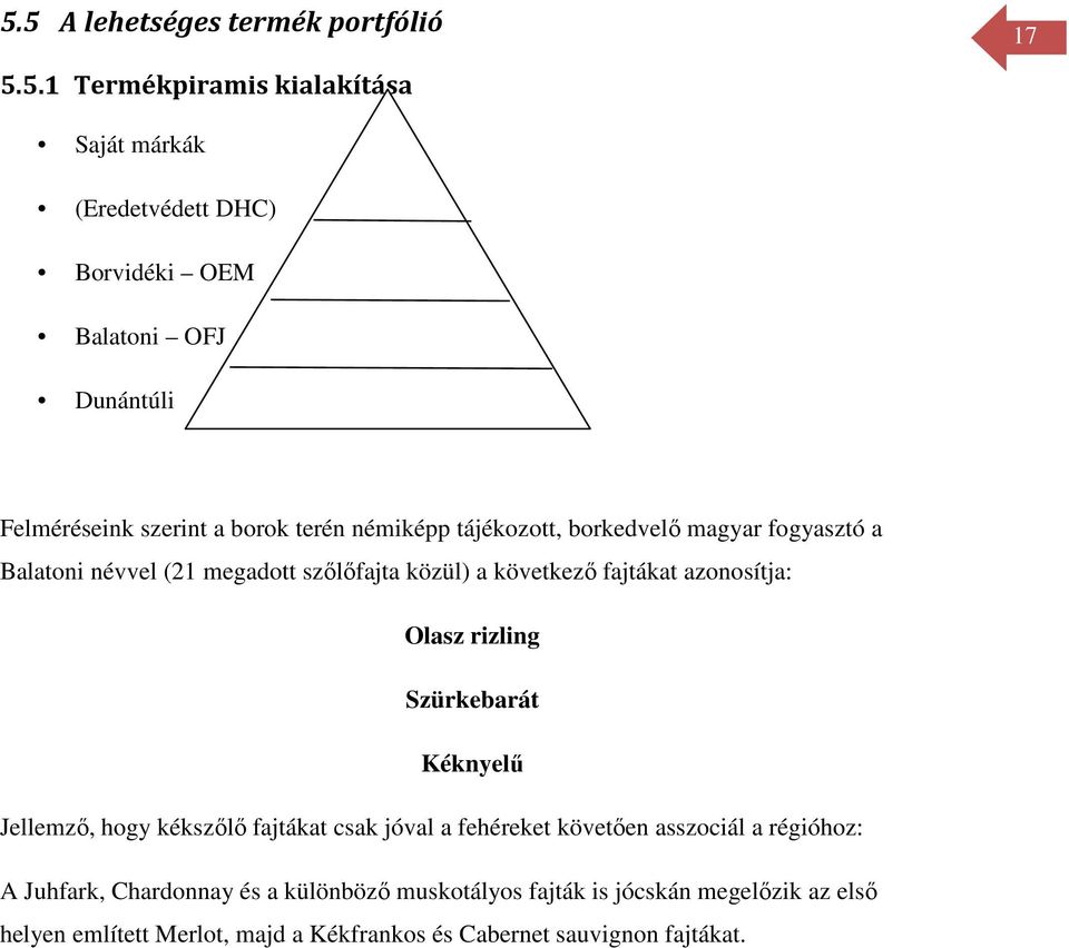 fajtákat azonosítja: Olasz rizling Szürkebarát Kéknyelű Jellemző, hogy kékszőlő fajtákat csak jóval a fehéreket követően asszociál a régióhoz: A