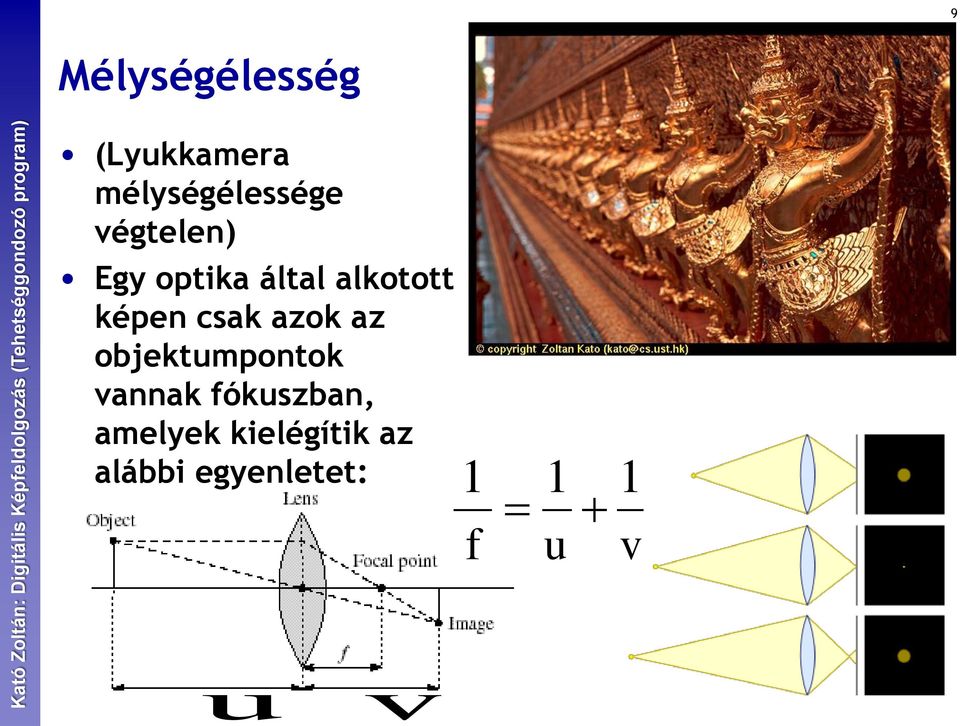 azok az objektumpontok vannak fókuszban,