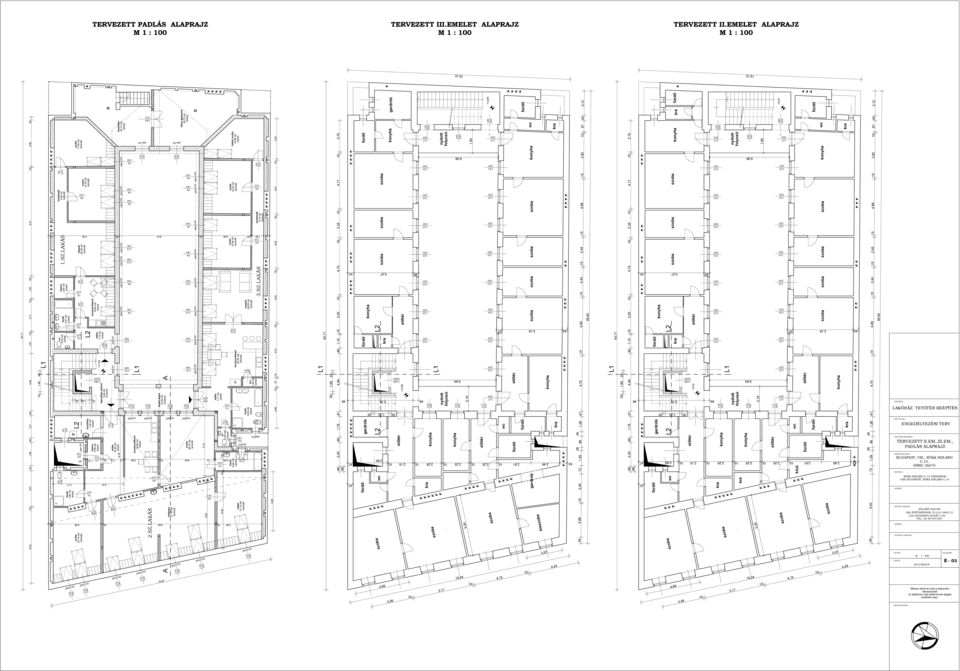 ,52 m2 5 kamra 3,00 m2 +étkező 0,65 m2 TERVEZETT PADLÁS ALAPRAJZ 0 0,3 m2 +,0 lépcsőház pihenő 9,9 m2 kerámia 20 20 6,20 m2 pm: pm: kazánház 22,2 m2 6, 0 0 9 9 9 9 9 pm: +étkező,2 m2 pm: 30 50 pm: 2.