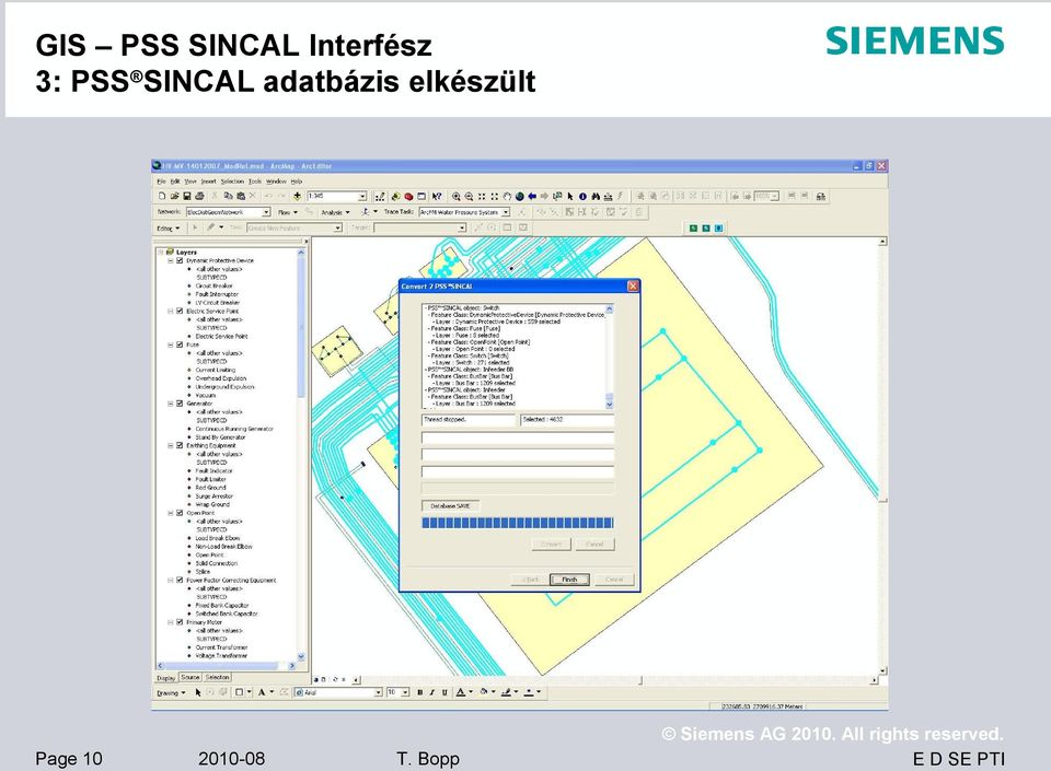 SINCAL adatbázis