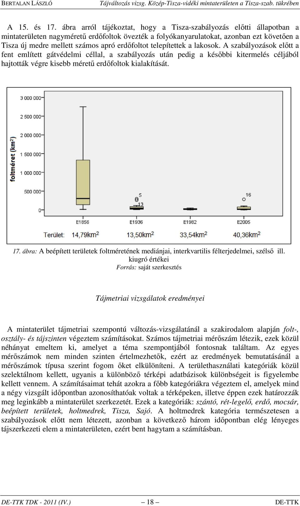 erdőfoltot lepítk a lakosok. A szabályozások előtt a fent említt gátvédelmi céllal, a szabályozás után pedig a későbbi kirmelés céljából hajtották végre kisebb méretű erdőfoltok kialakítását. 17.