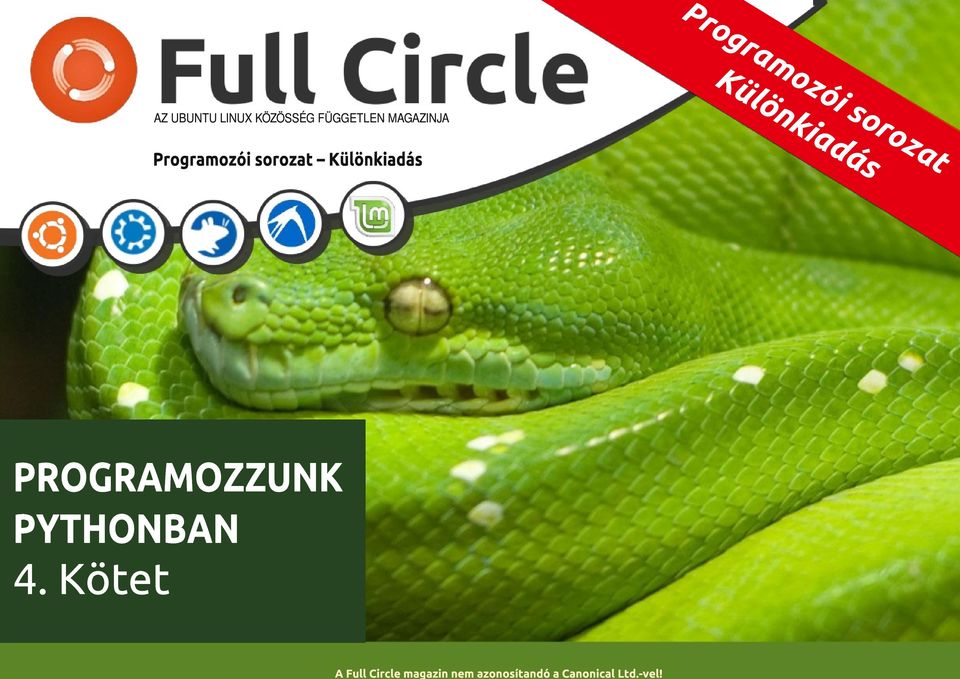 sorozat Különkiadás PROGRAMOZZUNK PYTHONBAN 4.