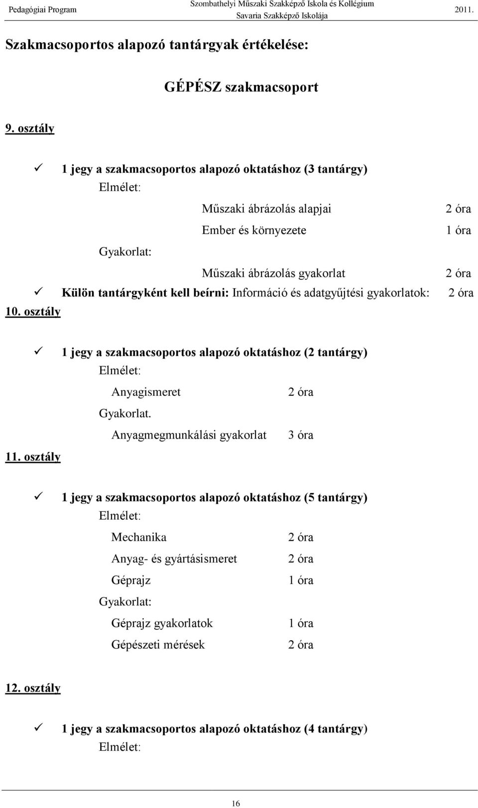 tantárgyként kell beírni: Információ és adatgyűjtési gyakorlatok: 10. osztály 1 jegy a szakmacsoportos alapozó oktatáshoz (2 tantárgy) Elmélet: Anyagismeret Gyakorlat.