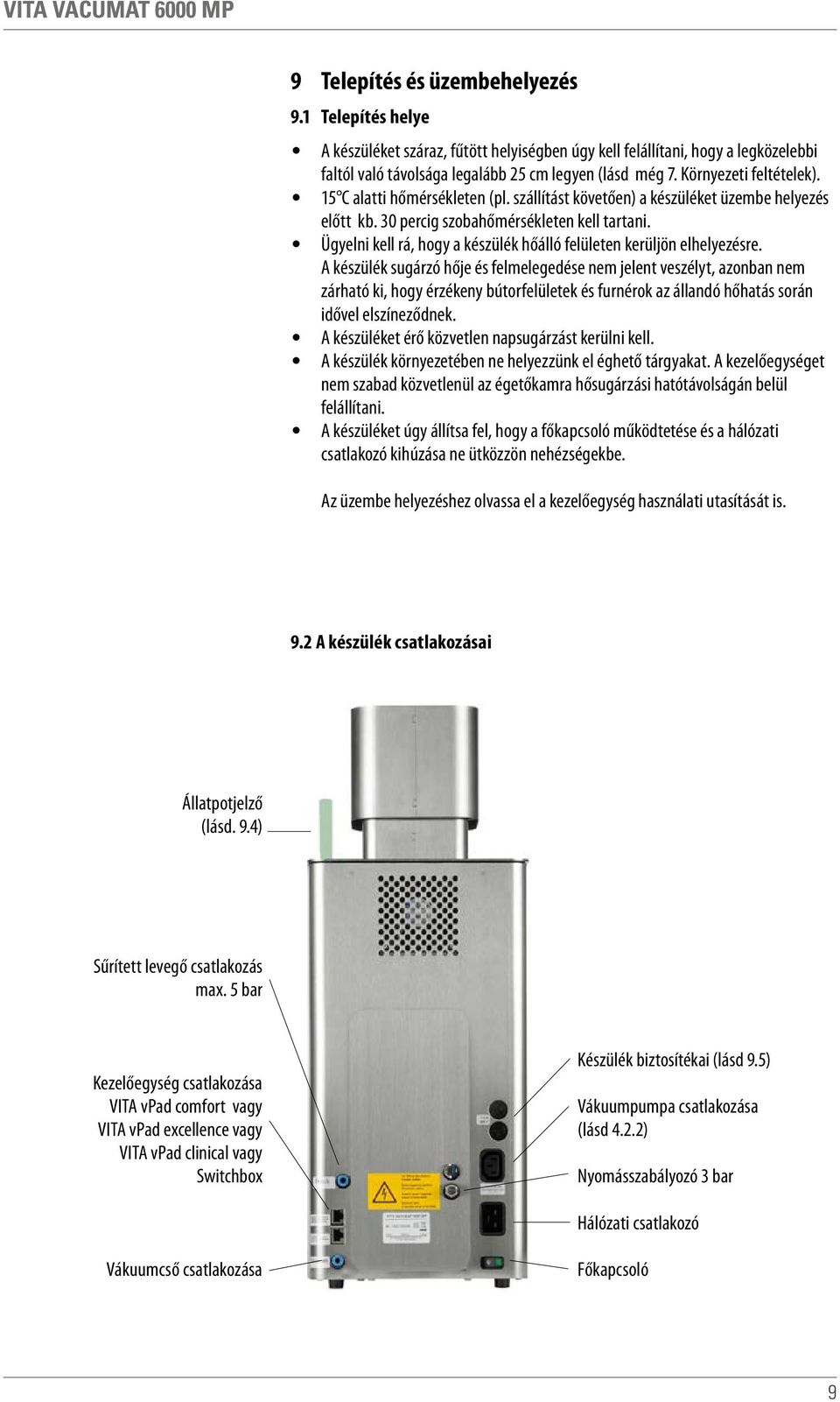 Ügyelni kell rá, hogy a készülék hőálló felületen kerüljön elhelyezésre.