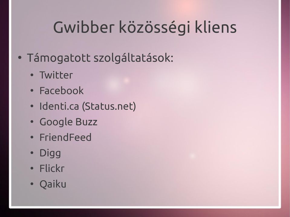 Twitter Facebook Identi.