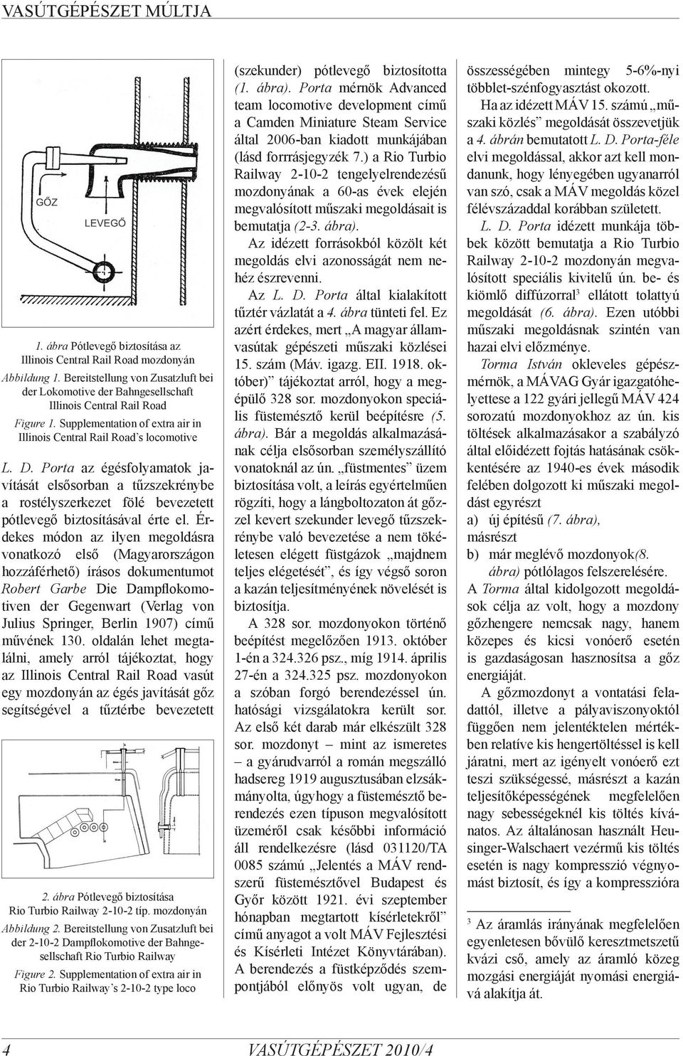 Porta az égésfolyamatok javítását elsősorban a tűzszekrénybe a rostélyszerkezet fölé bevezetett pótlevegő biztosításával érte el.
