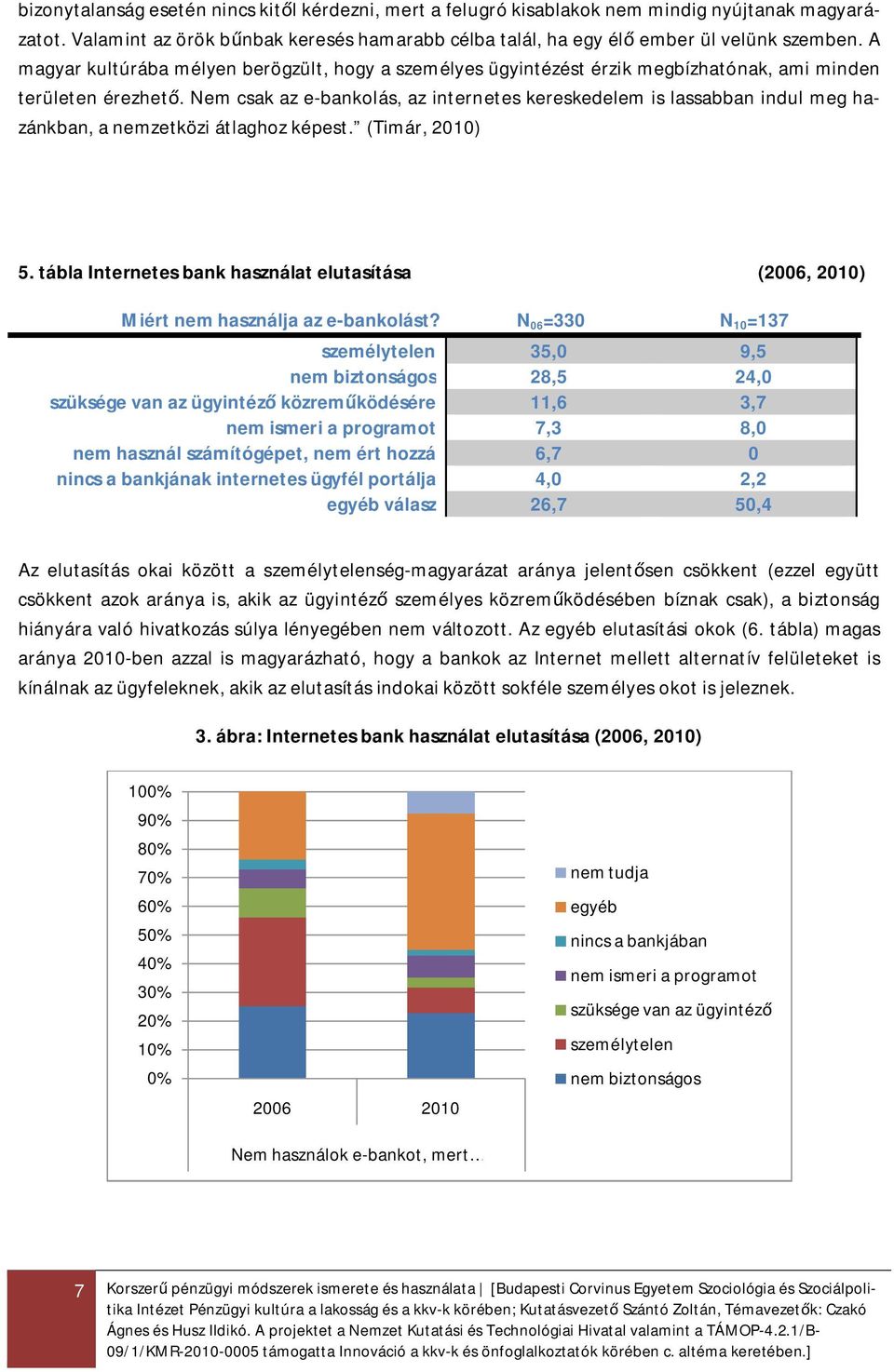 Nem csak az e-bankolás, az internetes kereskedelem is lassabban indul meg hazánkban, a nemzetközi átlaghoz képest. (Timár, 2010) 5.