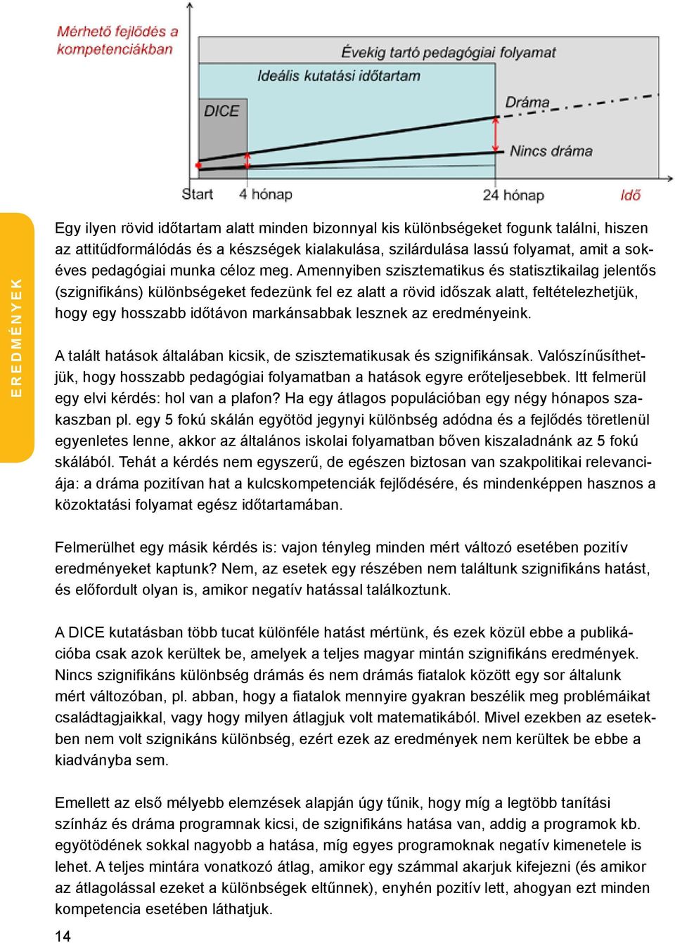 Amennyiben szisztematikus és statisztikailag jelentős (szignifikáns) különbségeket fedezünk fel ez alatt a rövid időszak alatt, feltételezhetjük, hogy egy hosszabb időtávon markánsabbak lesznek az