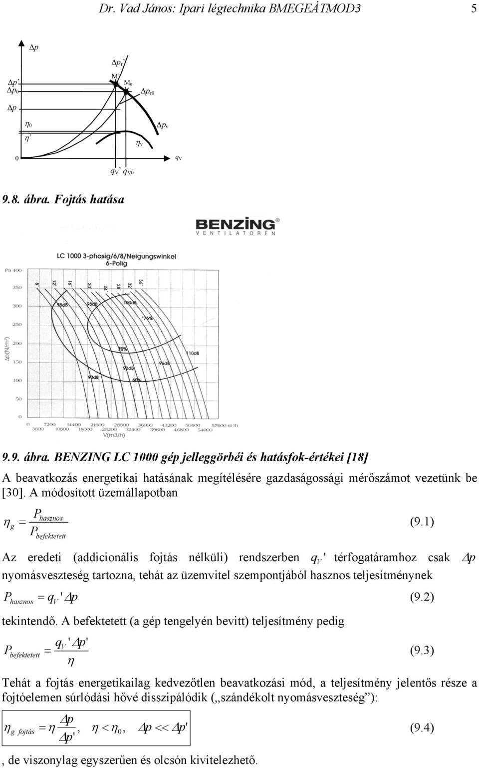 A módosított üzemállapotban P hasznos η g = (9.