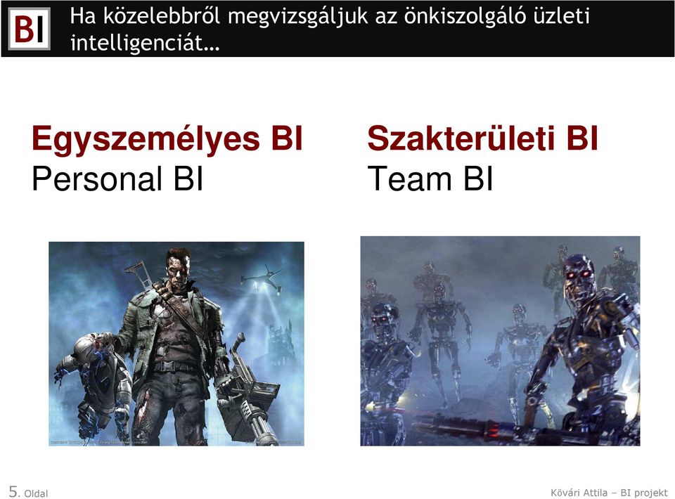 Egyszemélyes BI Personal BI