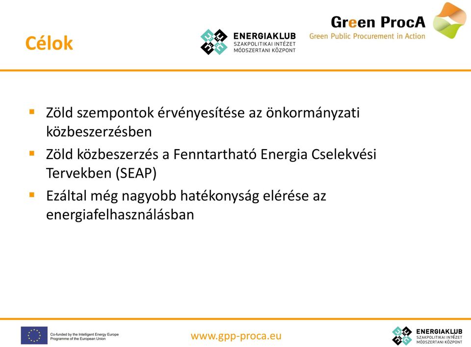 Fenntartható Energia Cselekvési Tervekben (SEAP)