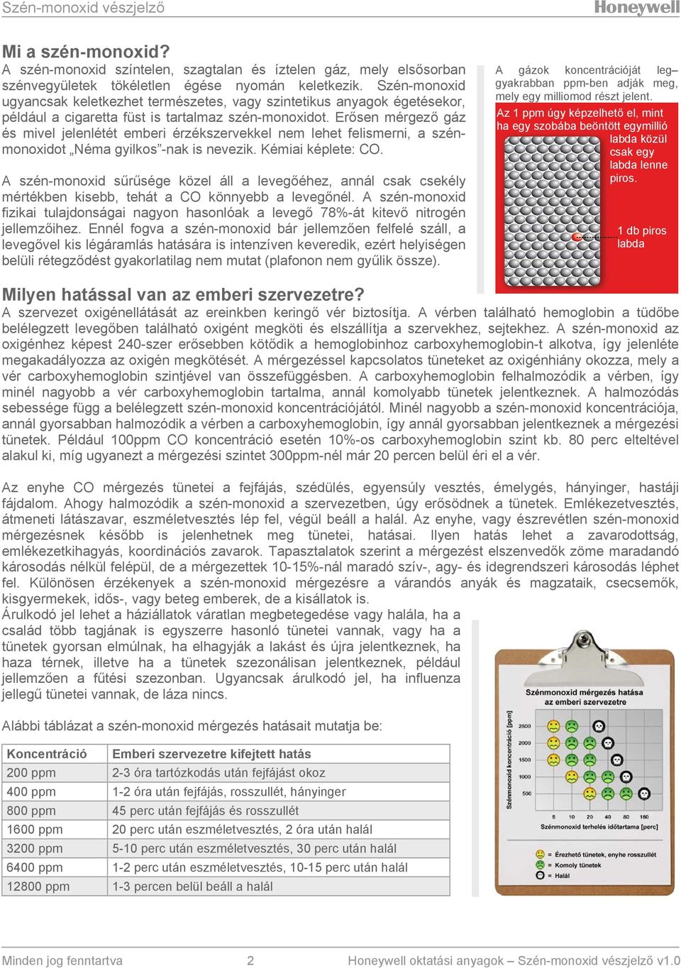 Erősen mérgező gáz és mivel jelenlétét emberi érzékszervekkel nem lehet felismerni, a szénmonoxidot Néma gyilkos -nak is nevezik. Kémiai képlete: CO.