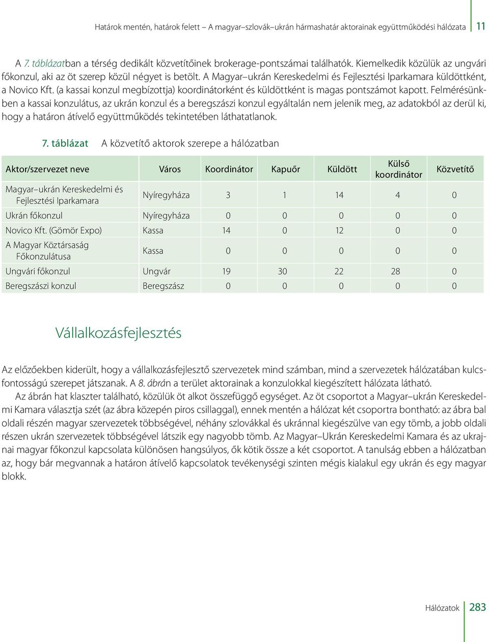 (a kassai konzul megbízottja) koordinátorként és küldöttként is magas pontszámot kapott.