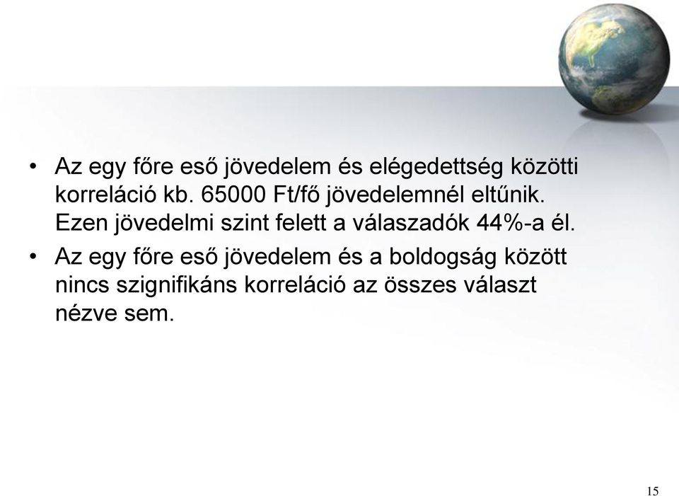 Ezen jövedelmi szint felett a válaszadók 44%-a él.