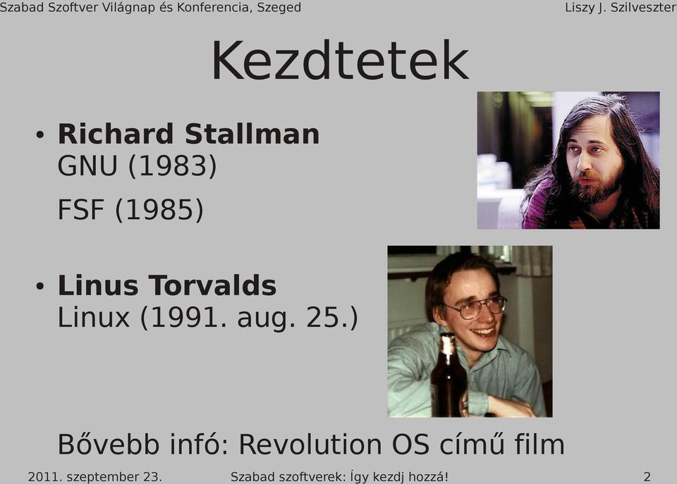 Torvalds Linux (1991. aug. 25.