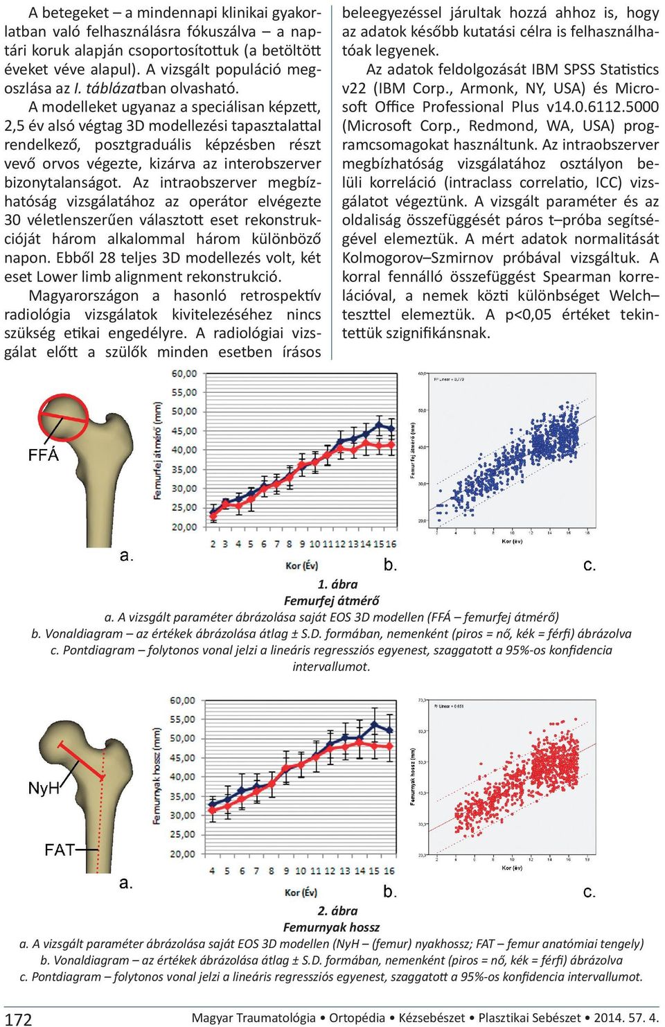 A modelleket ugyanaz a speciálisan képzett, 2,5 év alsó végtag 3D modellezési tapasztalattal rendelkező, posztgraduális képzésben részt vevő orvos végezte, kizárva az interobszerver bizonytalanságot.