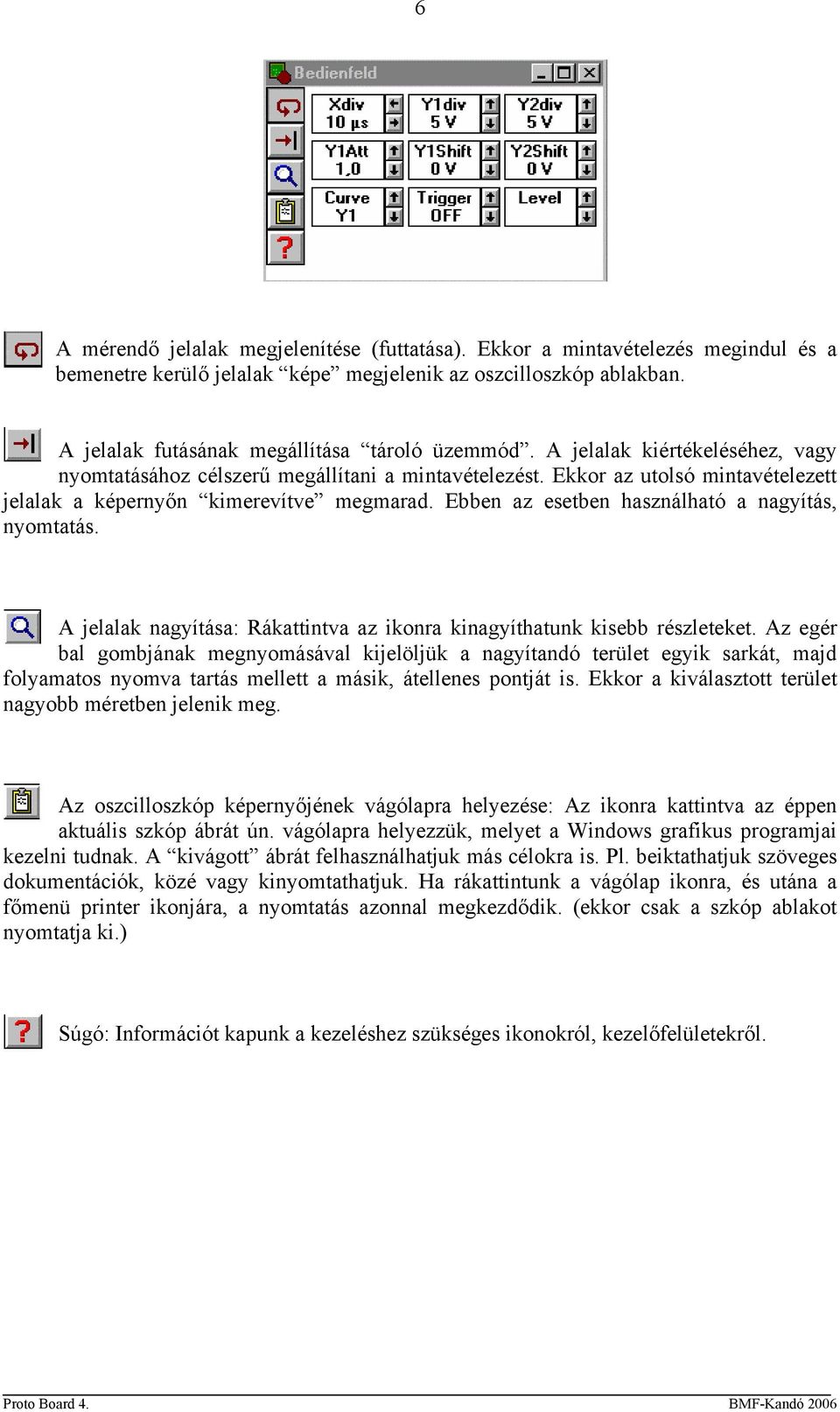 Ebben az esetben használható a nagyítás, nyomtatás. A jelalak nagyítása: Rákattintva az ikonra kinagyíthatunk kisebb részleteket.