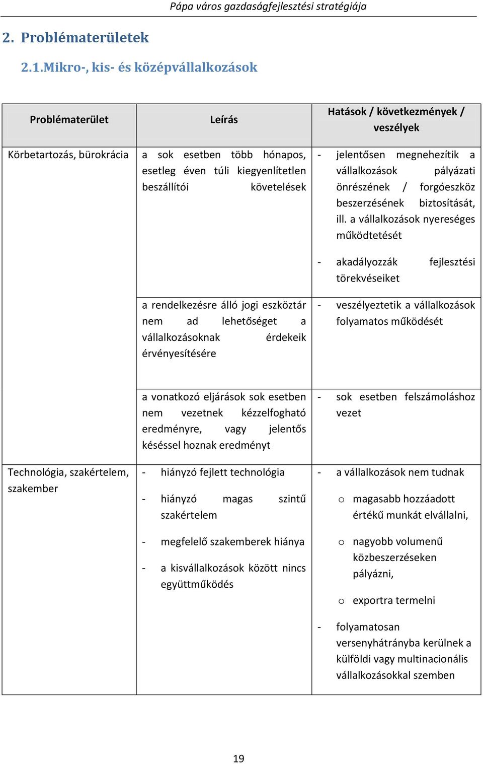 követelések - jelentősen megnehezítik a vállalkozások pályázati önrészének / forgóeszköz beszerzésének biztosítását, ill.