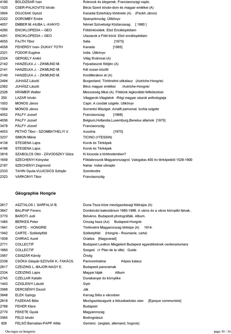 -HUBA L.-KANYO Német Szövetségi Köztarsasag [ 1980 ] 4280 ENCIKLOPEDIA GEO Földönkivüliek. Elsö Enciklopédiam 4281 ENCIKLOPEDIA GEO Utazasok a Föld körül.