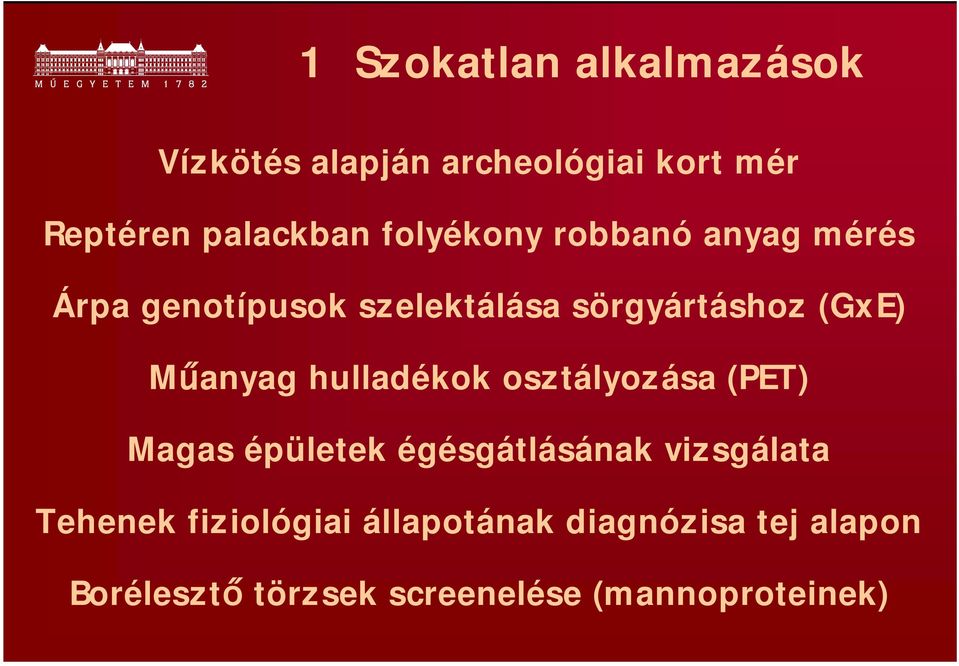 Műanyag hulladékok osztályozása (PET) Magas épületek égésgátlásának vizsgálata