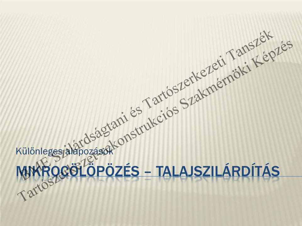 TALAJSZILÁRDÍTÁS